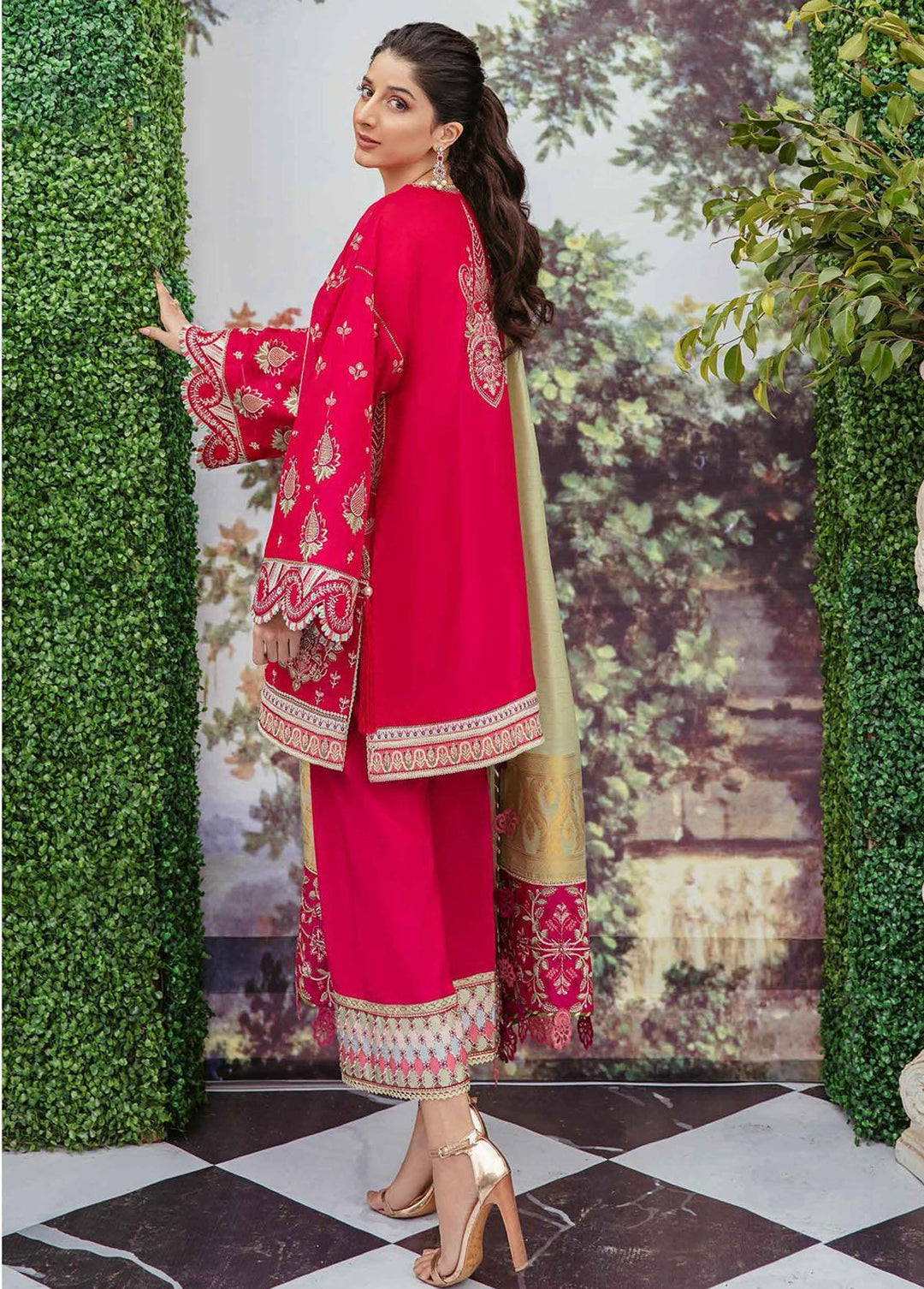 Garden of Eve by Afrozeh Embroidered Lawn Suits Unstitched 3 Piece AF22GL Xenia - Summer Collection