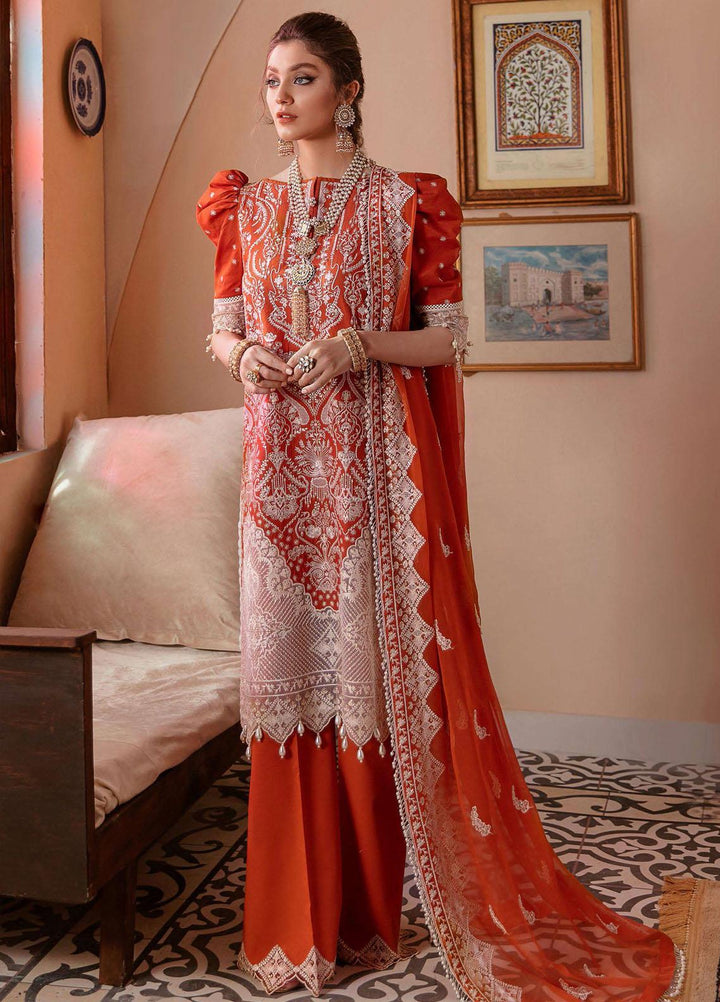 Gul Bahar By Afrozeh Embroidered Lawn Suits Unstitched 3 Piece AF21GB 05 Gulab - Festive Collection