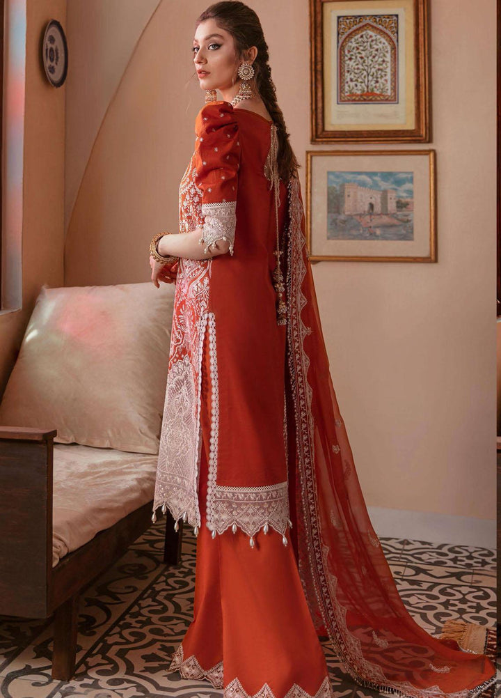 Gul Bahar By Afrozeh Embroidered Lawn Suits Unstitched 3 Piece AF21GB 05 Gulab - Festive Collection