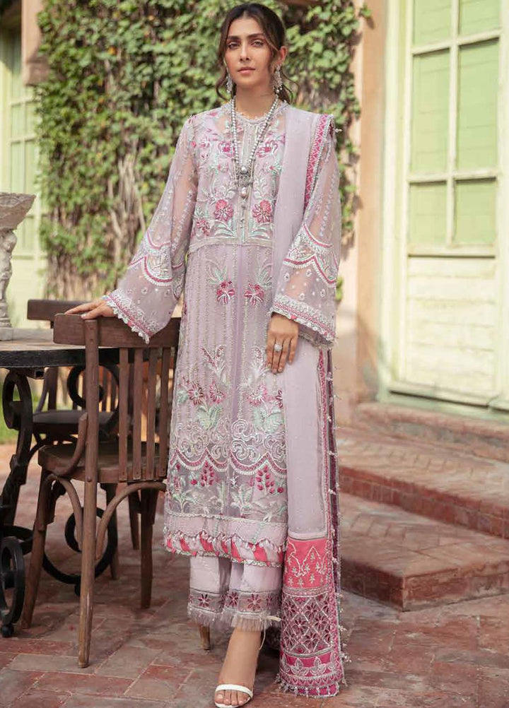 Afrozeh Embroidered Organza Suits Unstitched 3 Piece AF21HW ASHNA - Formals Wedding  Collection