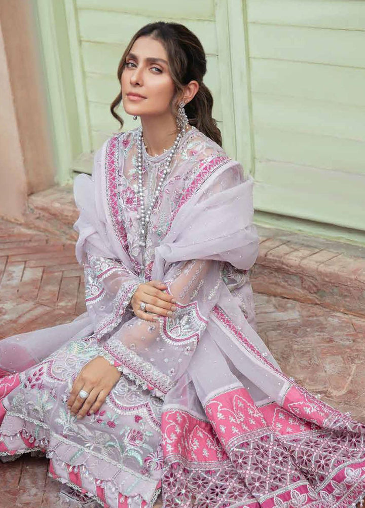 Afrozeh Embroidered Organza Suits Unstitched 3 Piece AF21HW ASHNA - Formals Wedding  Collection