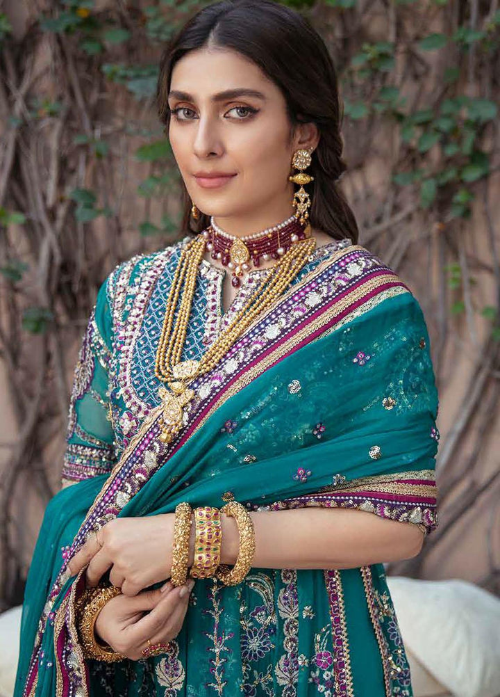 Afrozeh Embroidered Chiffon Suits Unstitched 3 Piece AF21HW KHIRAD - Formals Wedding  Collection