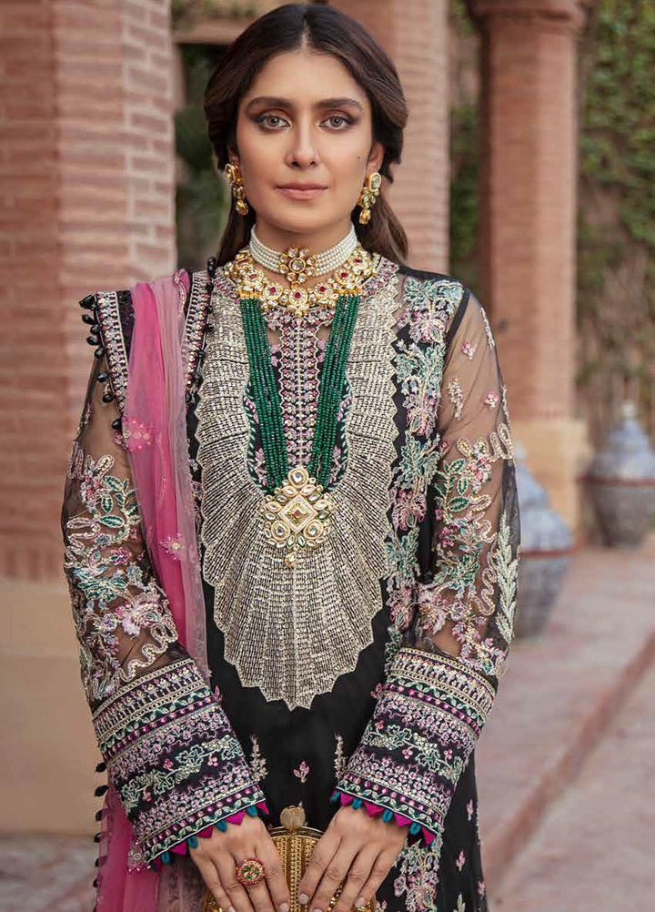 Afrozeh Embroidered Net Suits Unstitched 3 Piece AF21HW KIARA - Formals Wedding  Collection