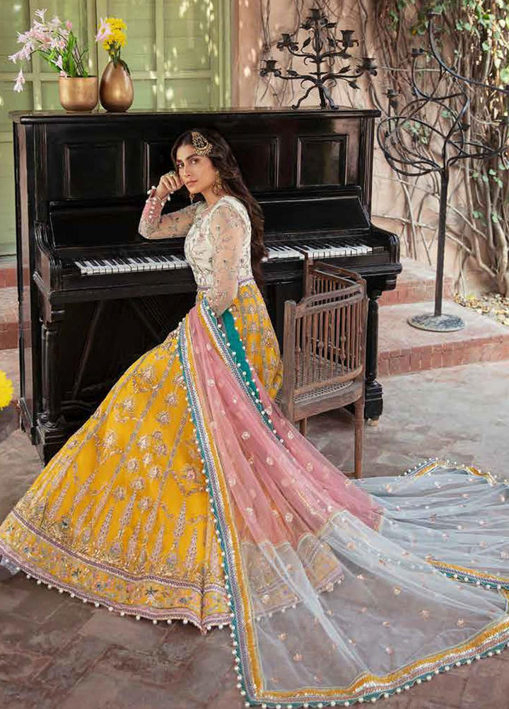 Afrozeh Embroidered Net Suits Unstitched 3 Piece AF21HW PAREESHA - Formals Wedding  Collection
