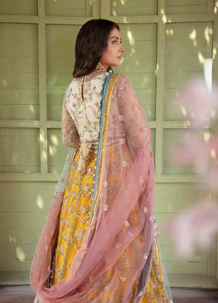 Afrozeh Embroidered Net Suits Unstitched 3 Piece AF21HW PAREESHA - Formals Wedding  Collection