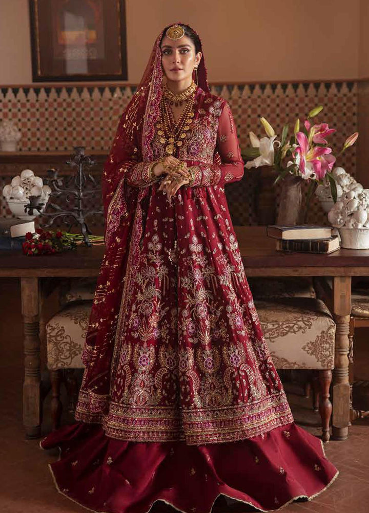 Afrozeh Embroidered Chiffon Suits Unstitched 3 Piece AF21HW ROSHANAY - Formals Wedding  Collection