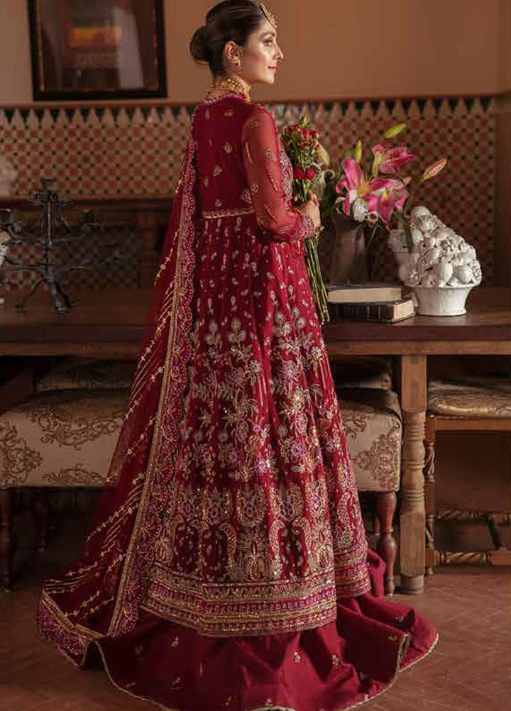 Afrozeh Embroidered Chiffon Suits Unstitched 3 Piece AF21HW ROSHANAY - Formals Wedding  Collection