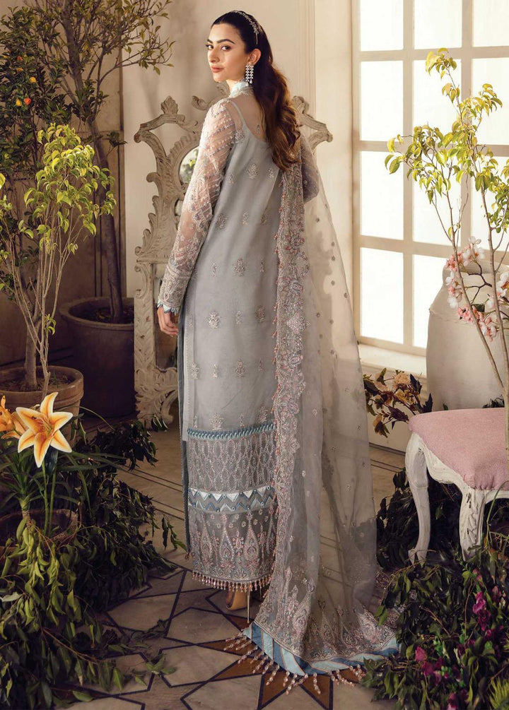 La Fuchsia By Afrozeh Embroidered Organza Suits Unstitched 3 Piece AF22WD 02 Lucia - Wedding Collection