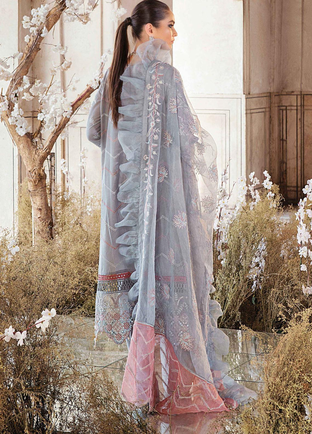 Afrozeh Embroidered Lawn Suits Unstitched 3 Piece AF21L 06 Sequoiat - Luxury Collection