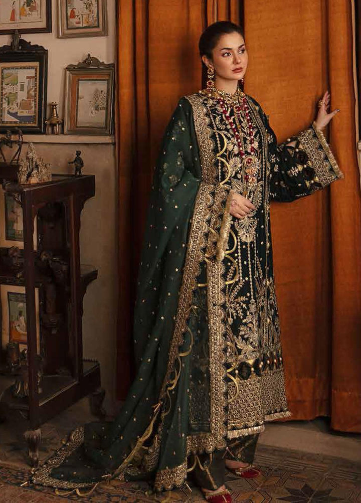 Nagma By Afrozeh Embroidered Velvet Suits Unstitched 3 Piece AF21NV 04 Nigar Khanam - Luxury Collection