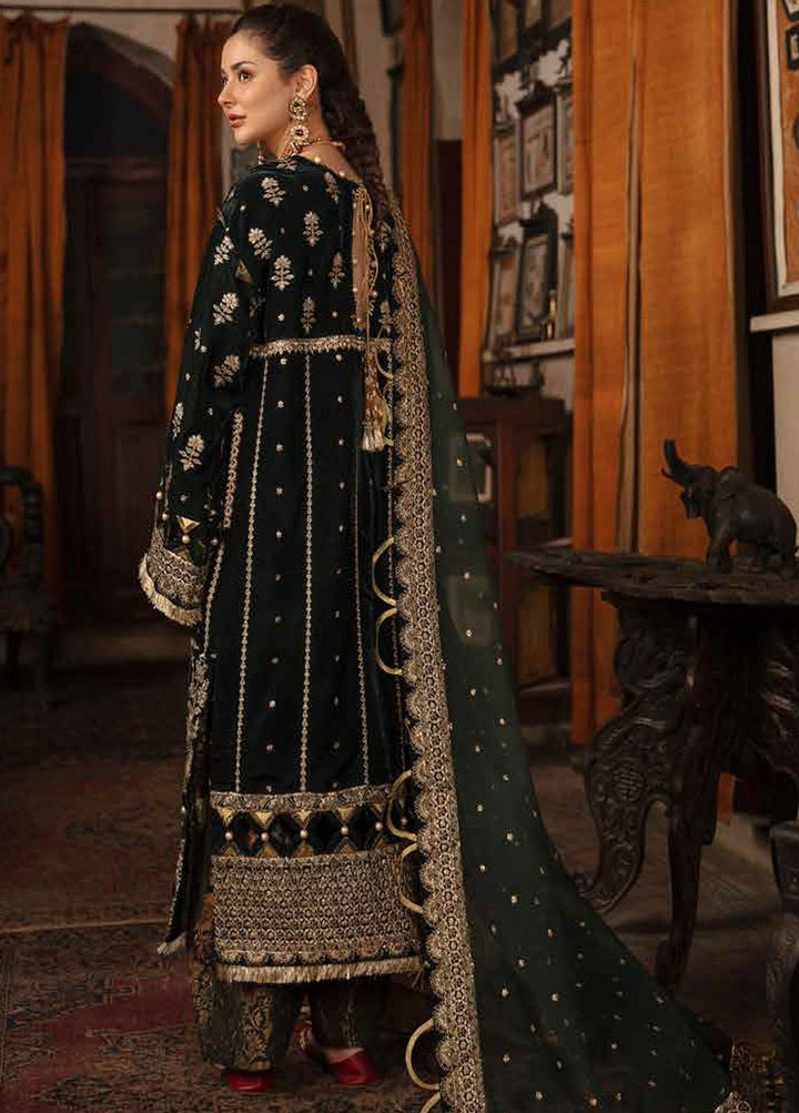 Nagma By Afrozeh Embroidered Velvet Suits Unstitched 3 Piece AF21NV 04 Nigar Khanam - Luxury Collection