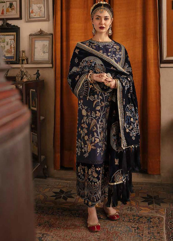 Nagma By Afrozeh Embroidered Raw Silk Suits Unstitched 3 Piece AF21NV 08 Mumtaz - Luxury Collection
