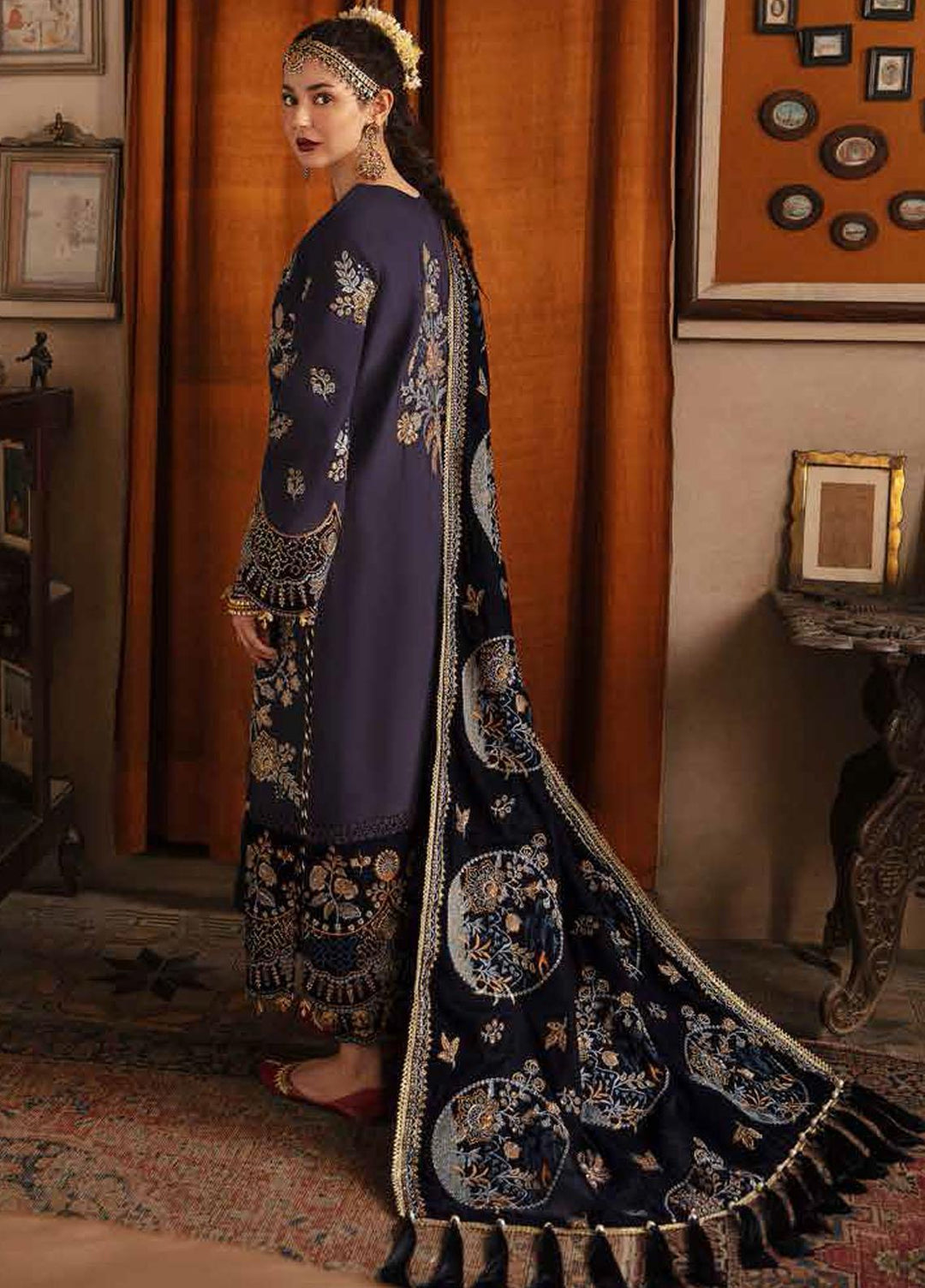 Nagma By Afrozeh Embroidered Raw Silk Suits Unstitched 3 Piece AF21NV 08 Mumtaz - Luxury Collection