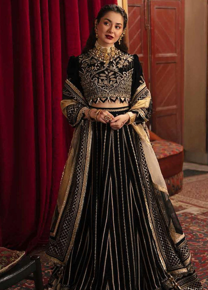 Nagma By Afrozeh Embroidered Velvet Suits Unstitched 3 Piece AF21NV 10 Shah Begum - Luxury Collection