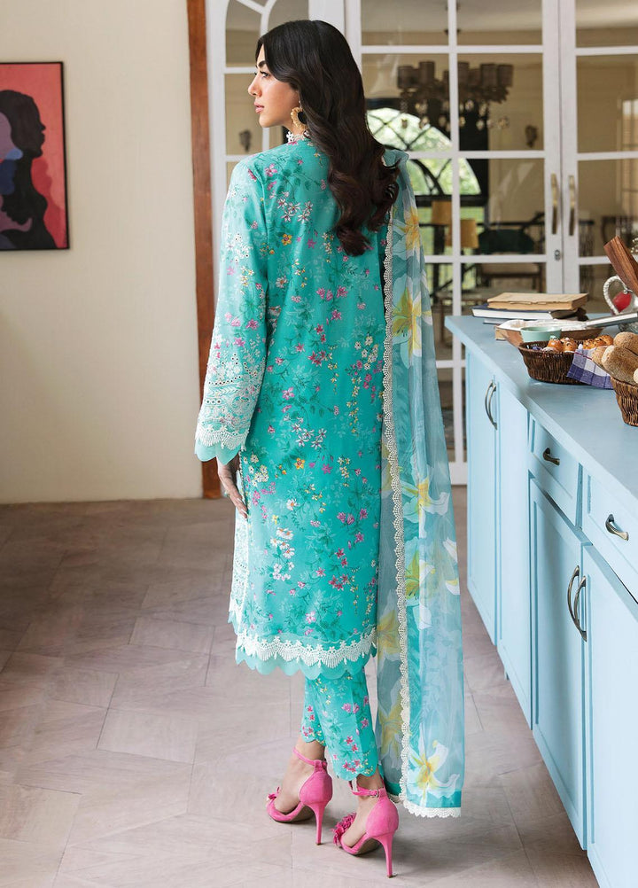 Afrozeh Embroidered Lawn Suits Unstitched 3 Piece AF23P Sea Breeze - Summer Collection
