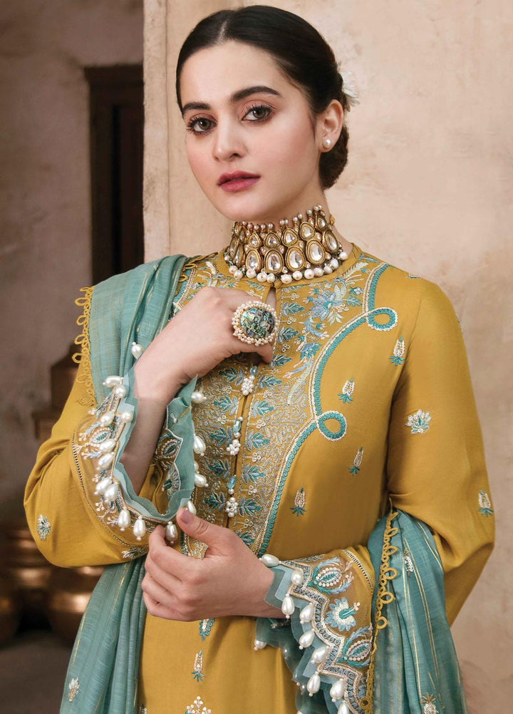 Shabnami By Afrozeh Embroidered Lawn Suits Unstitched 3 Piece AF22S 09 Shireen - Festive Collection