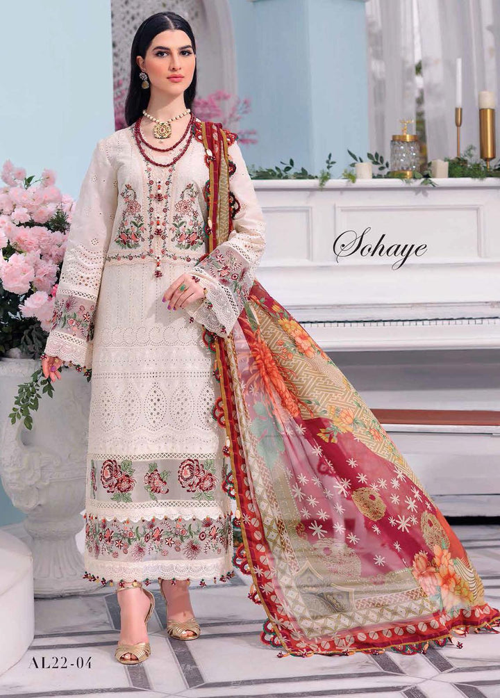 Afsana By Anaya Embroidered Lawn Suits Unstitched 3 Piece AKC22A AL22-04 Sohaye - Luxury Collection