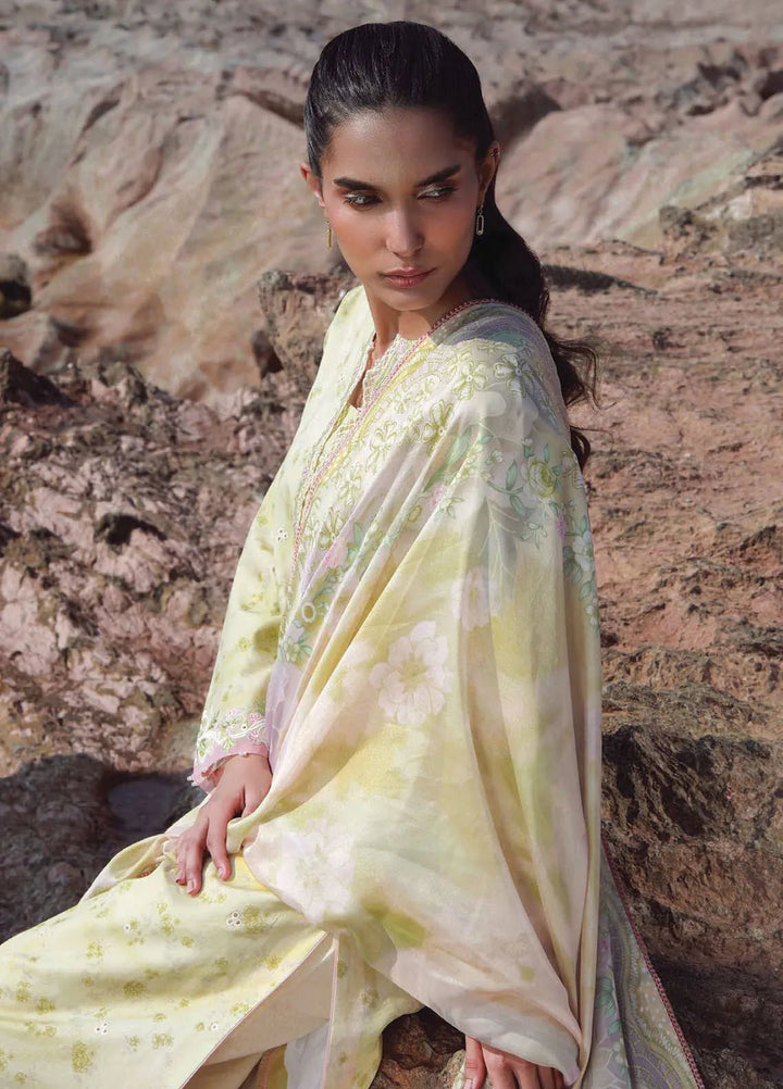 Afsanah by Seran Embroidered Lawn Suit Unstitched 3 Piece SRN25AL D-09 Sahar - Summer Collection