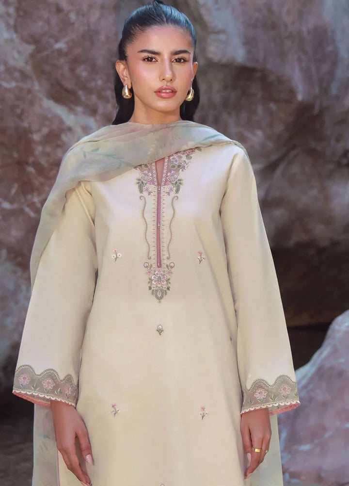 Afsanah by Seran Embroidered Lawn Suit Unstitched 3 Piece SRN25AL D-14 Aylin - Summer Collection