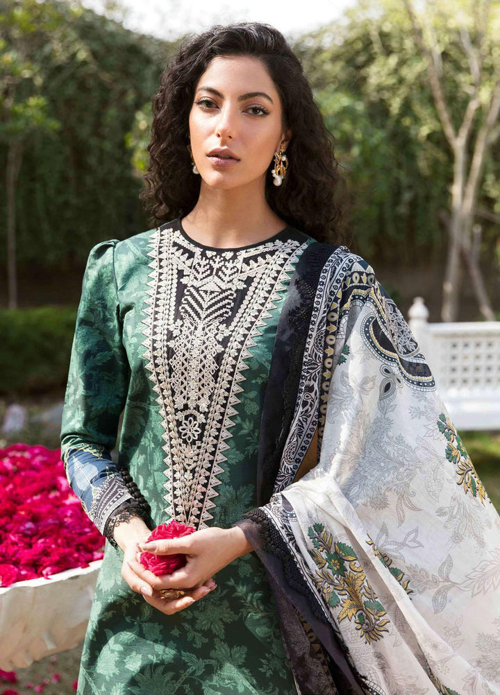 Afsanah By Seran Embroidered Lawn Suits Unstitched 3 Piece SRN23A D-01 Anjuman - Summer Collection