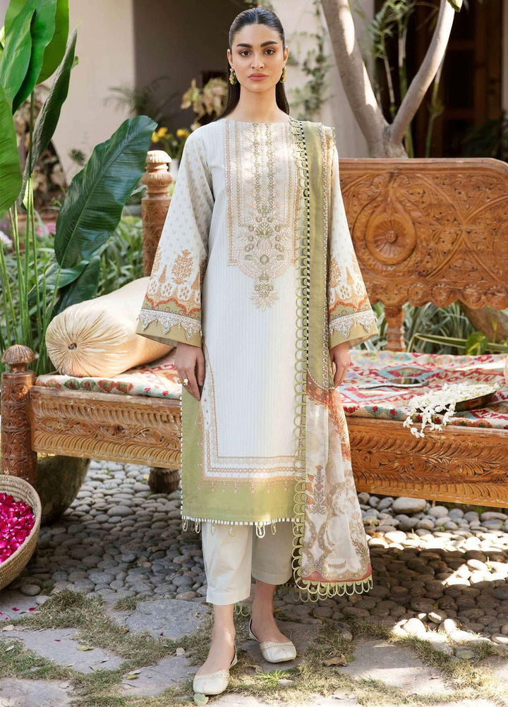 Afsanah By Seran Embroidered Lawn Suits Unstitched 3 Piece SRN23A D-03 Nuri - Summer Collection