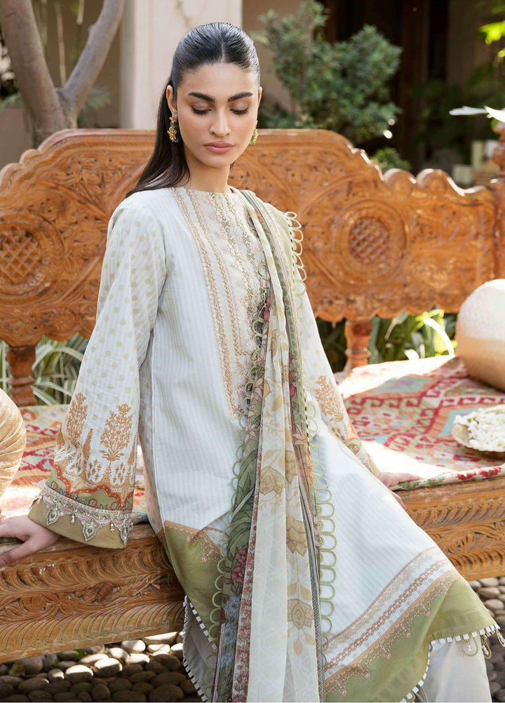 Afsanah By Seran Embroidered Lawn Suits Unstitched 3 Piece SRN23A D-03 Nuri - Summer Collection