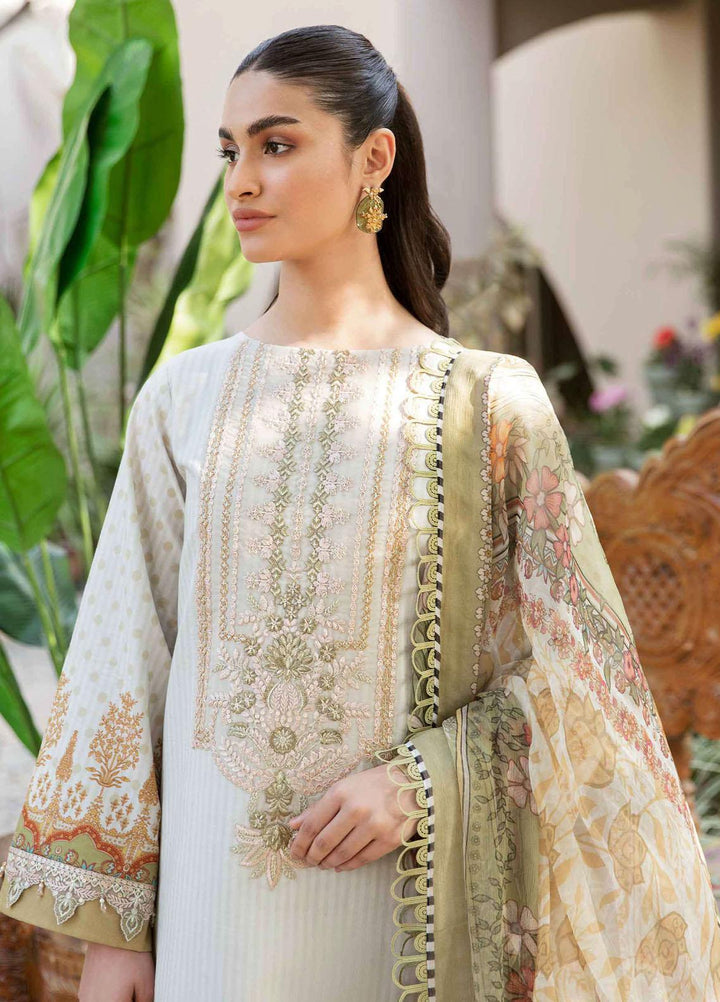 Afsanah By Seran Embroidered Lawn Suits Unstitched 3 Piece SRN23A D-03 Nuri - Summer Collection