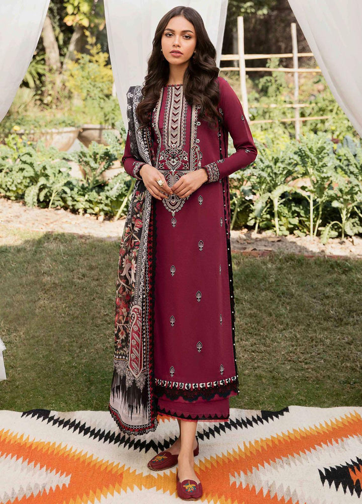 Afsanah By Seran Embroidered Lawn Suits Unstitched 3 Piece SRN23A D-07 Maahru - Summer Collection