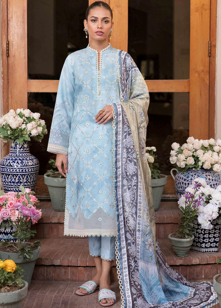 Afsanah By Seran Embroidered Lawn Suits Unstitched 3 Piece SRN23A D-10 Fasana - Summer Collection