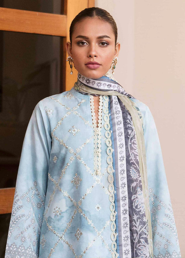 Afsanah By Seran Embroidered Lawn Suits Unstitched 3 Piece SRN23A D-10 Fasana - Summer Collection