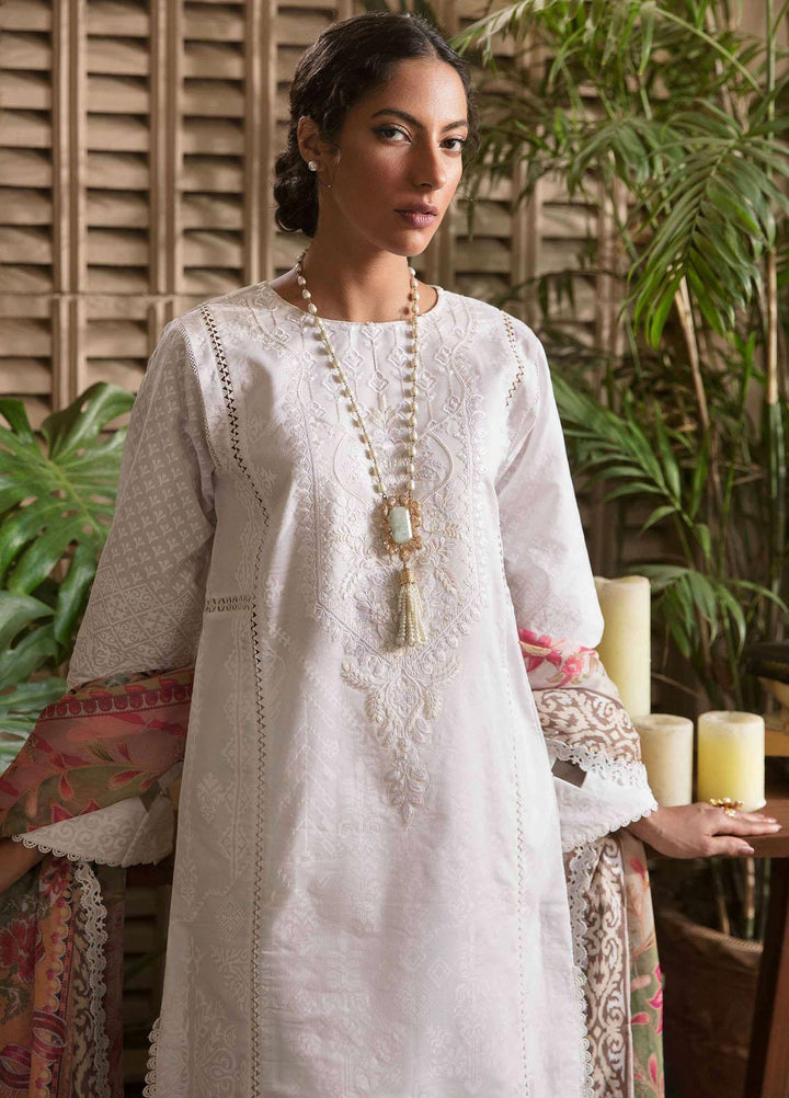 Afsanah By Seran Embroidered Lawn Suits Unstitched 3 Piece SRN23A D-13 Bano - Summer Collection