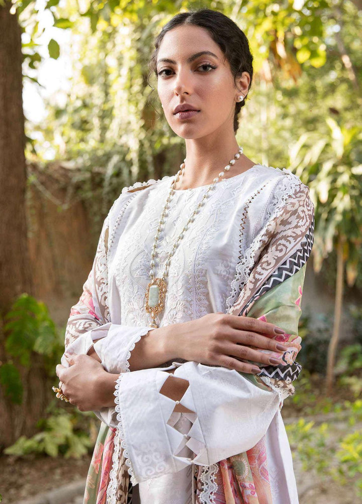 Afsanah By Seran Embroidered Lawn Suits Unstitched 3 Piece SRN23A D-13 Bano - Summer Collection