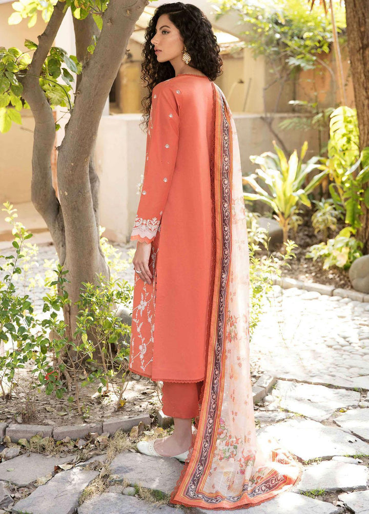 Afsanah By Seran Embroidered Lawn Suits Unstitched 3 Piece SRN23A D-15 Mehtab - Summer Collection