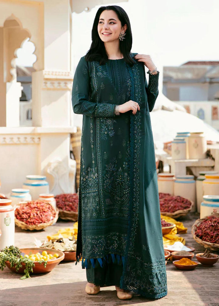 Afsanay By Florent Embroidered Khaddar Suits Unstitched 3 Piece FL23LCK FLK-1A - Winter Collection