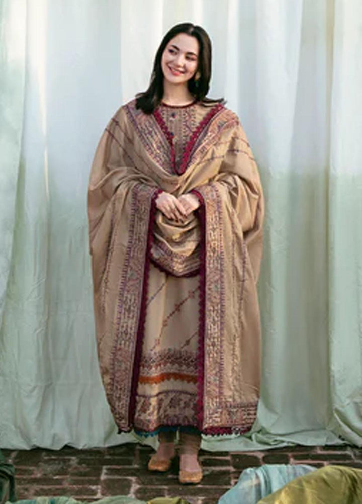 Afsanay By Florent Embroidered Khaddar Suits Unstitched 3 Piece FL23LCK FLK-6B - Winter Collection