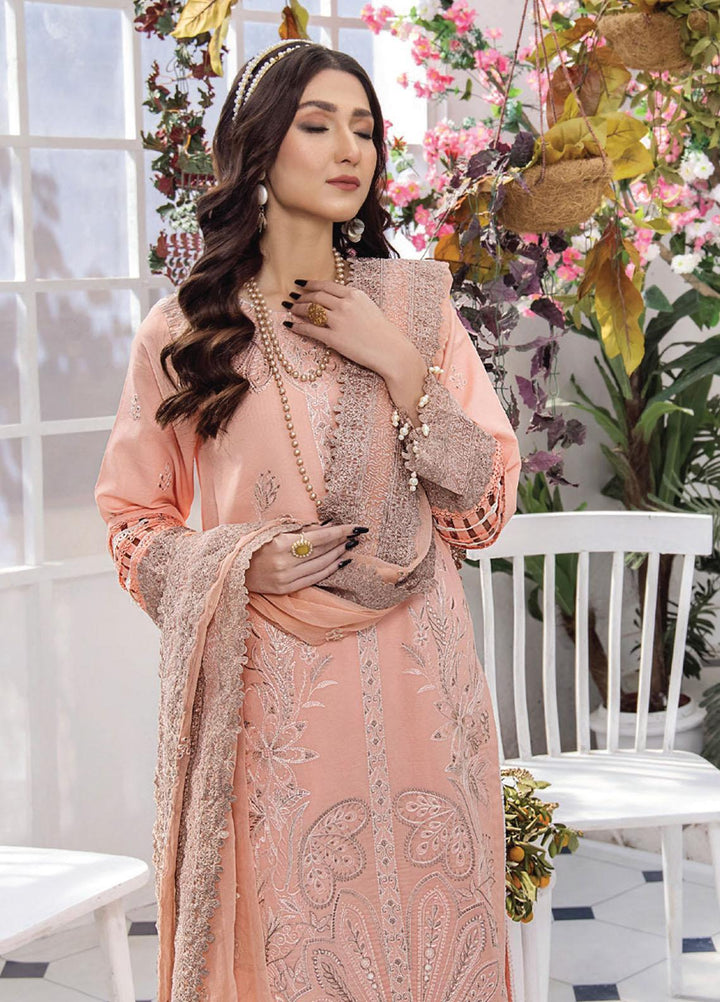 Afsoon By Humdum Embroidered Swiss Lawn Suits Unstitched 3 Piece HD23AF D1 - Summer Collection