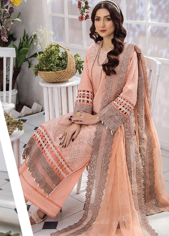 Afsoon By Humdum Embroidered Swiss Lawn Suits Unstitched 3 Piece HD23AF D1 - Summer Collection