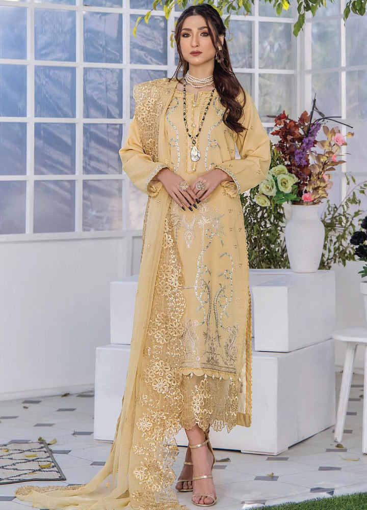 Afsoon By Humdum Embroidered Swiss Lawn Suits Unstitched 3 Piece HD23AF D7 - Summer Collection