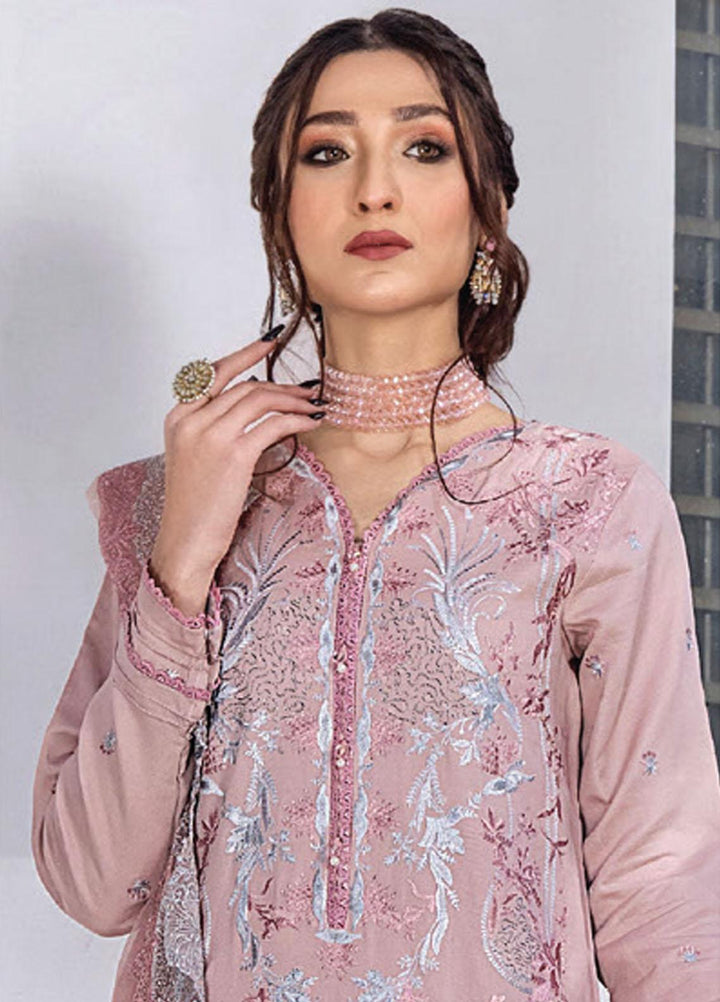 Afsoon By Humdum Embroidered Swiss Lawn Suits Unstitched 3 Piece HD23AF D8 - Summer Collection