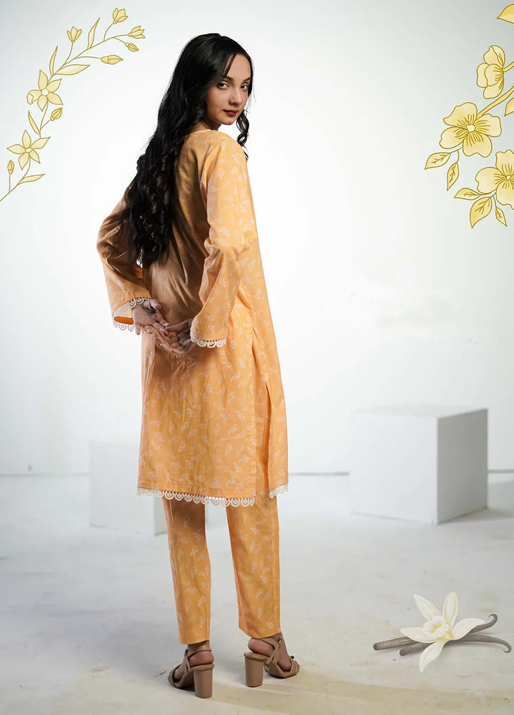 Ahlam by Safa Textiles Pret Cambric 2 Piece Suit Citrus burst