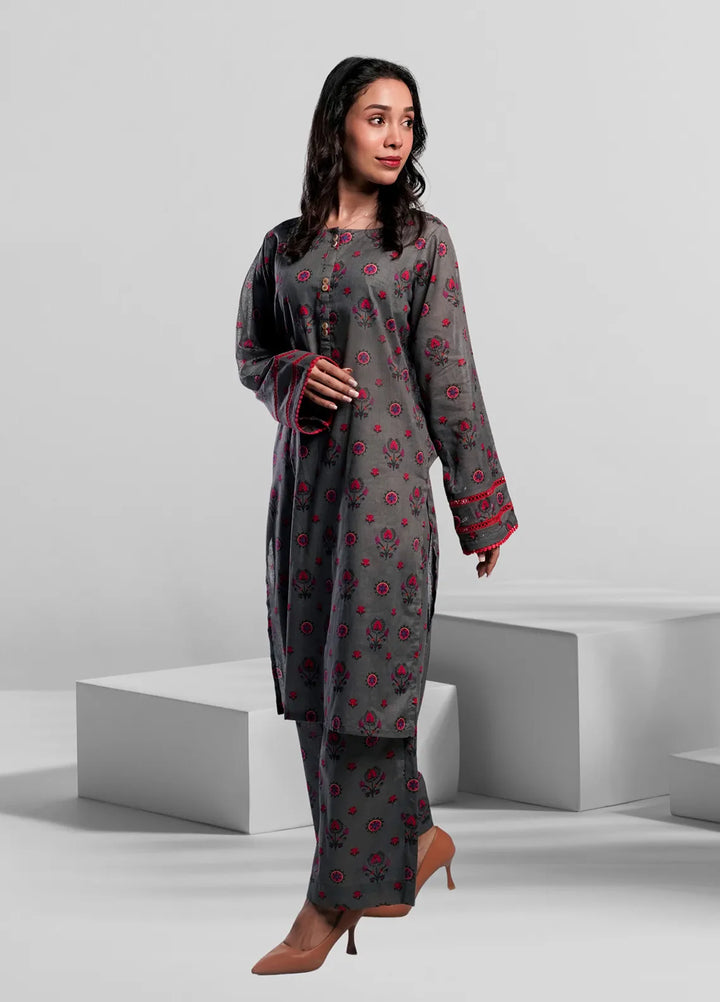 Ahlam by Safa Textiles Pret Cambric 2 Piece Suit Shadow