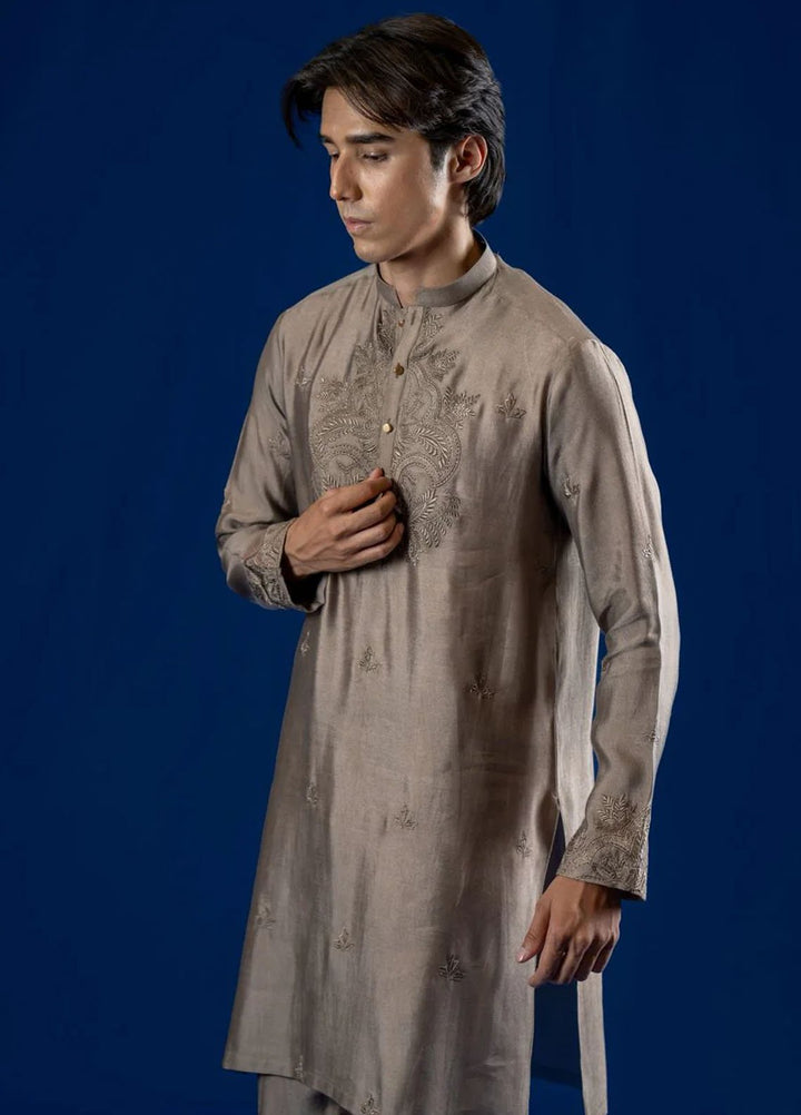 Ahmad Raza Embroidered Kurta Pajama Cotton AR5175