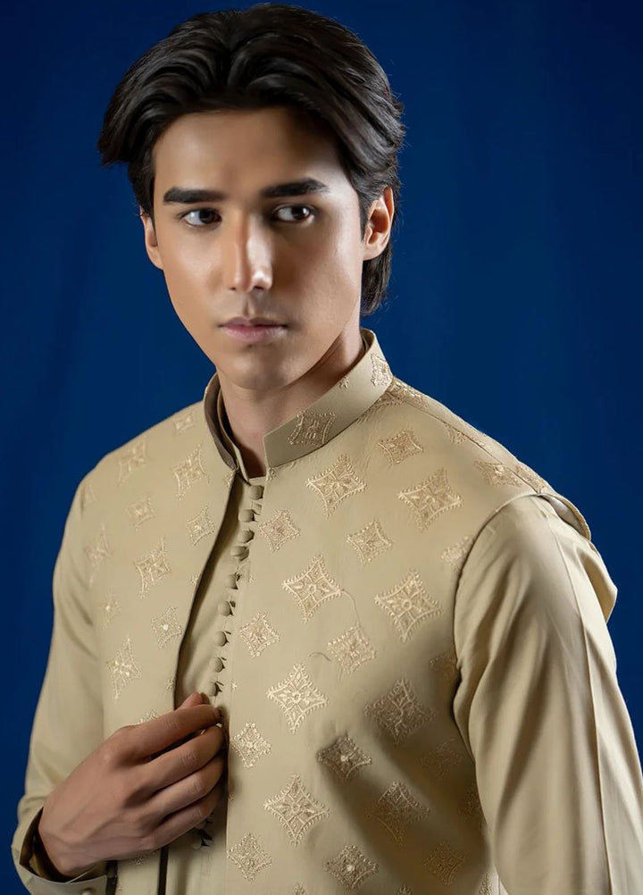 Ahmad Raza Embroidered Kurta Pajama Cotton AR5176