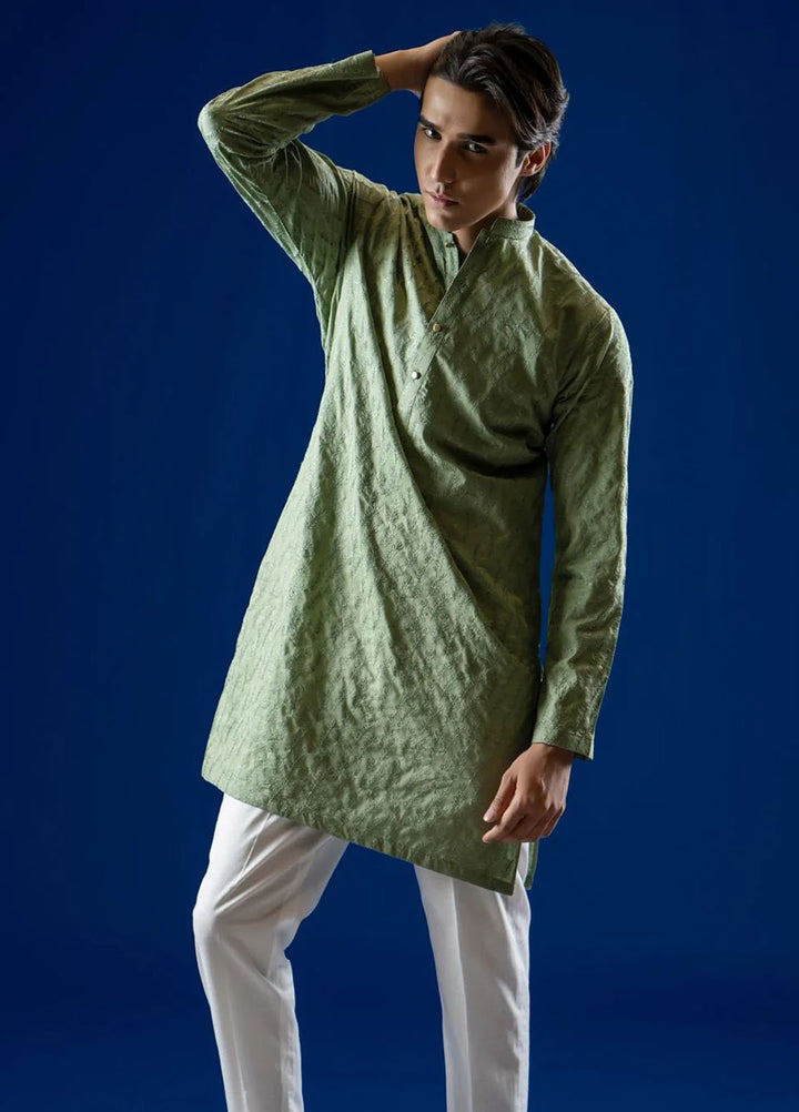 Ahmad Raza Embroidered Kurta Pajama Cotton AR5178