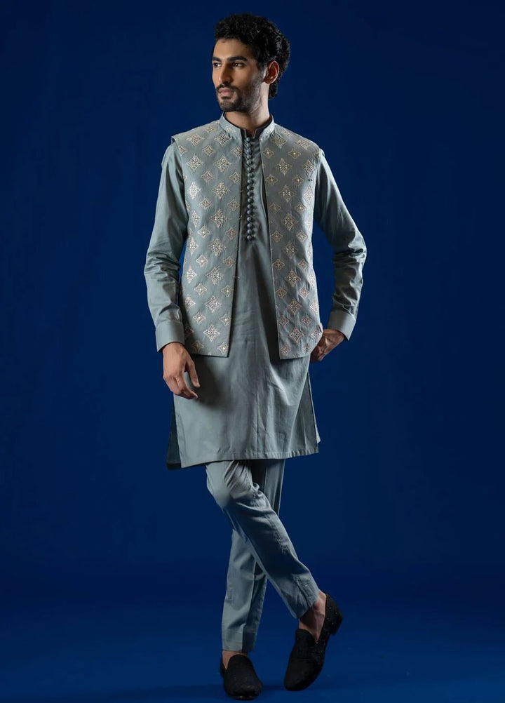 Ahmad Raza Embroidered Kurta Pajama Cotton AR5179