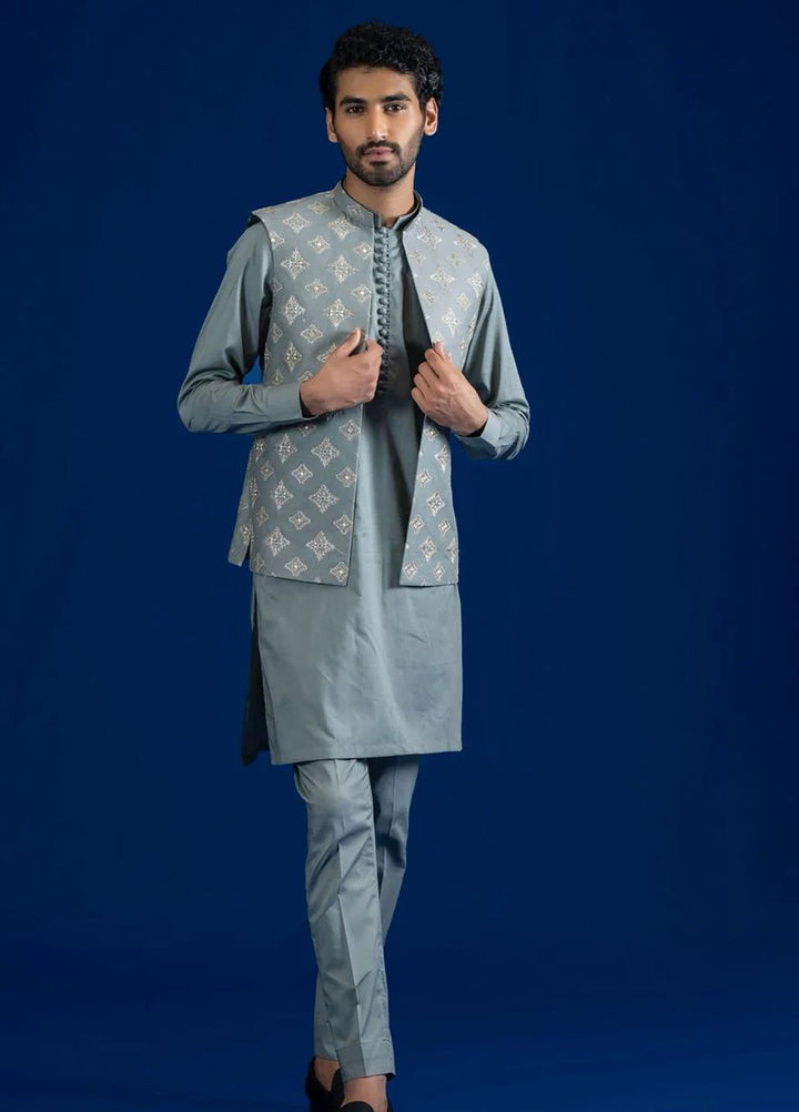 Ahmad Raza Embroidered Kurta Pajama Cotton AR5179