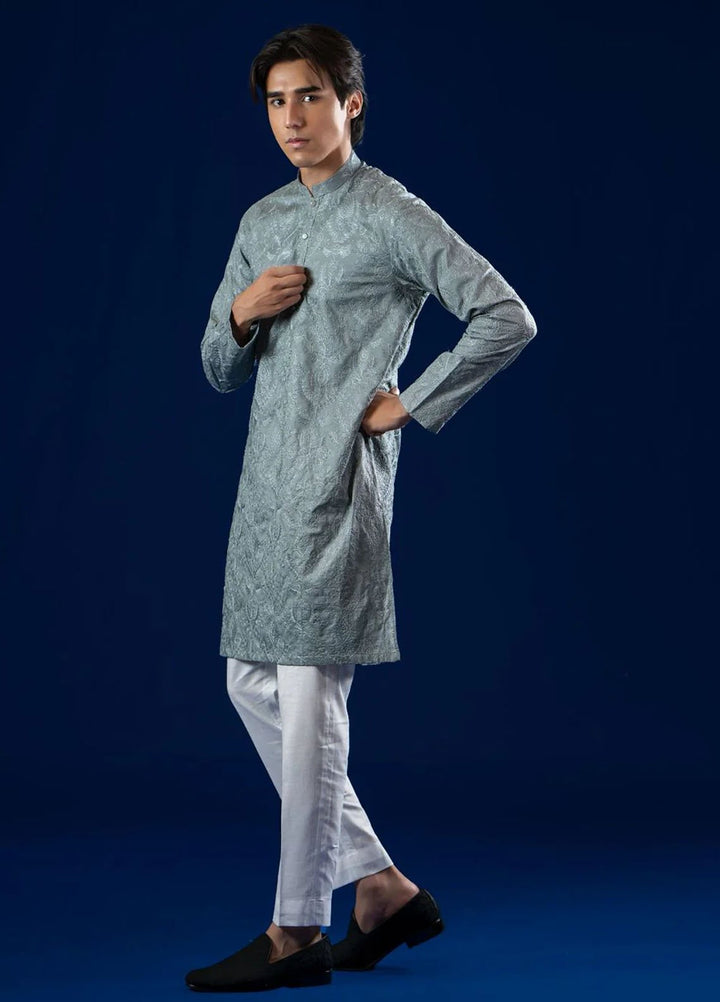 Ahmad Raza Embroidered Kurta Pajama Cotton AR5180