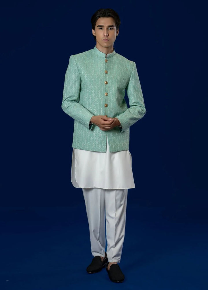 Ahmad Raza Embroidered Kurta Pajama Cotton AR5183