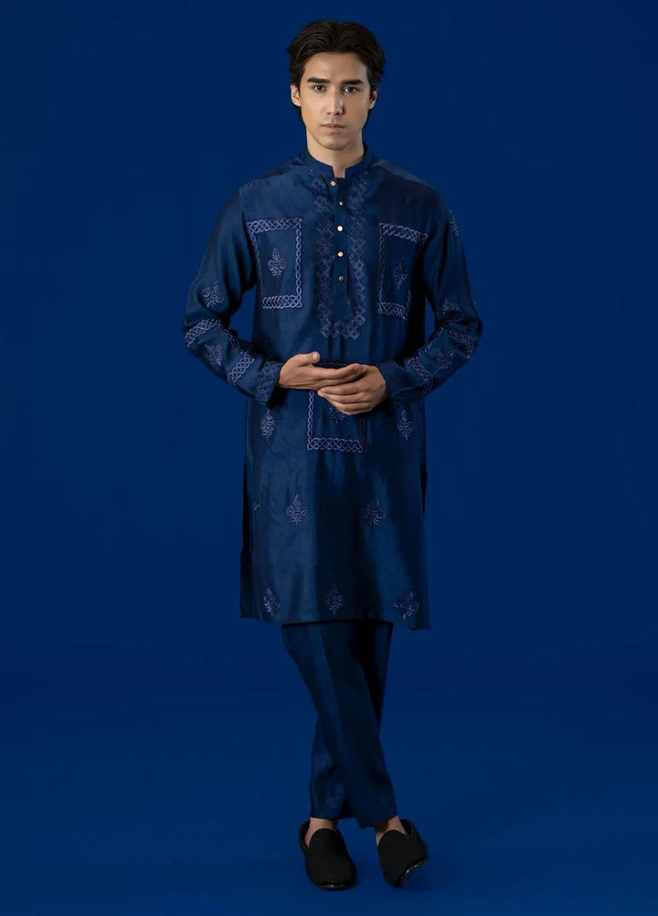Ahmad Raza Embroidered Kurta Pajama Cotton AR5184