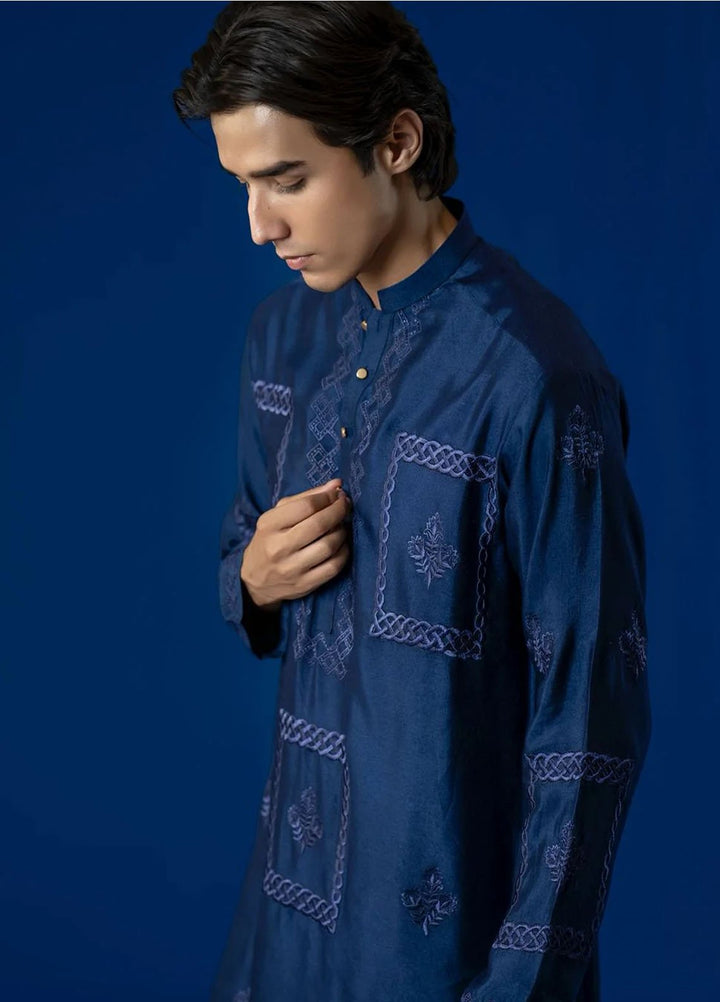 Ahmad Raza Embroidered Kurta Pajama Cotton AR5184